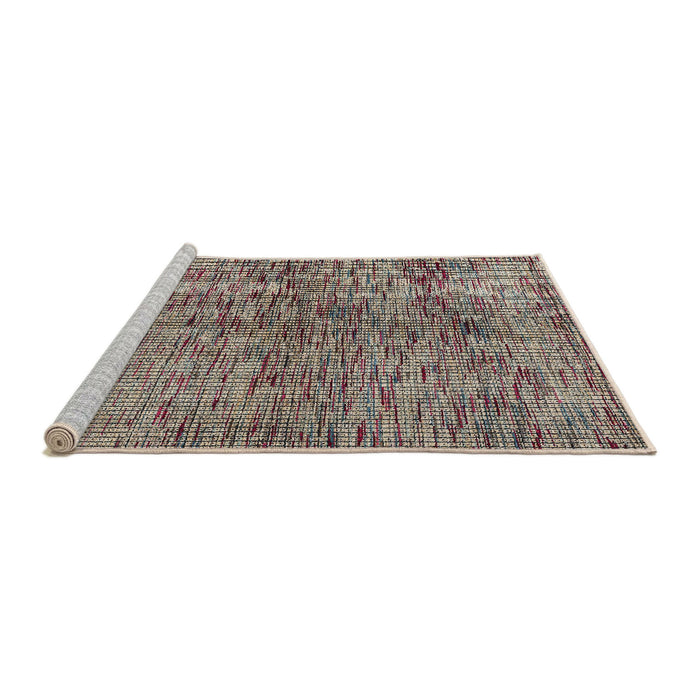 Sideview of Machine Washable Abstract Dark Brown Rug, wshabs4609