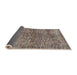 Sideview of Abstract Dark Brown Modern Rug, abs4609