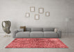 Modern Red Washable Rugs