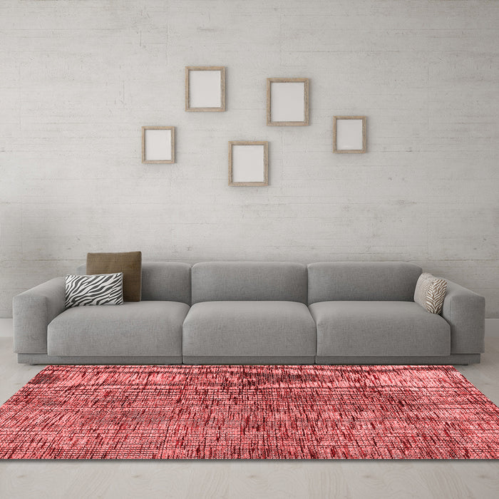 Modern Red Washable Rugs