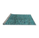 Sideview of Machine Washable Abstract Light Blue Modern Rug, wshabs4609lblu