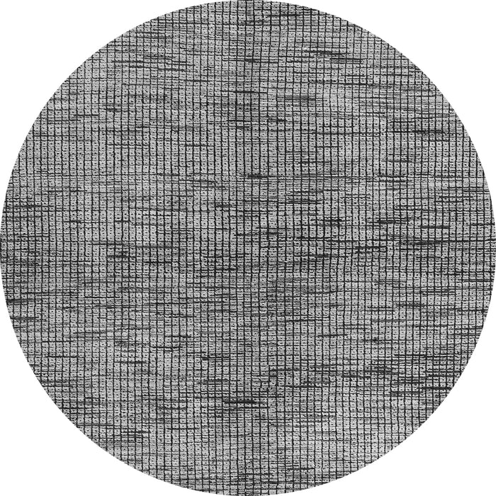 Round Abstract Gray Modern Rug, abs4609gry