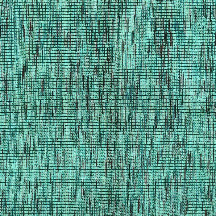 Square Machine Washable Abstract Turquoise Modern Area Rugs, wshabs4609turq