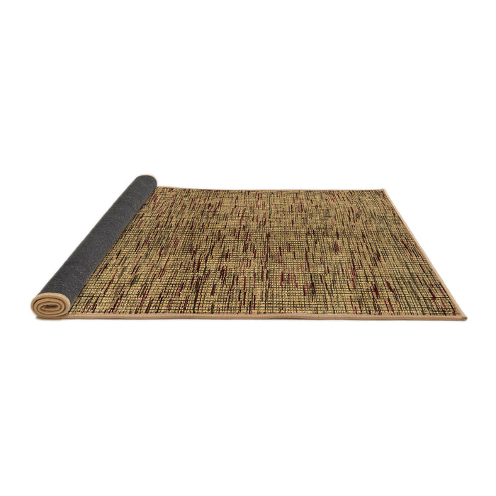 Sideview of Abstract Brown Modern Rug, abs4609brn