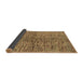 Sideview of Abstract Brown Modern Rug, abs4609brn