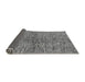 Sideview of Abstract Gray Modern Rug, abs4609gry