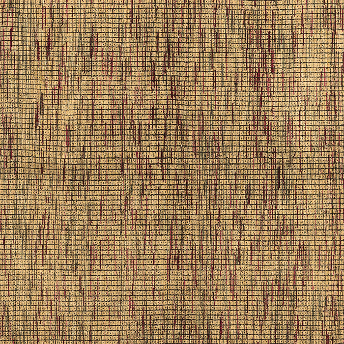 Square Machine Washable Abstract Brown Modern Rug, wshabs4609brn