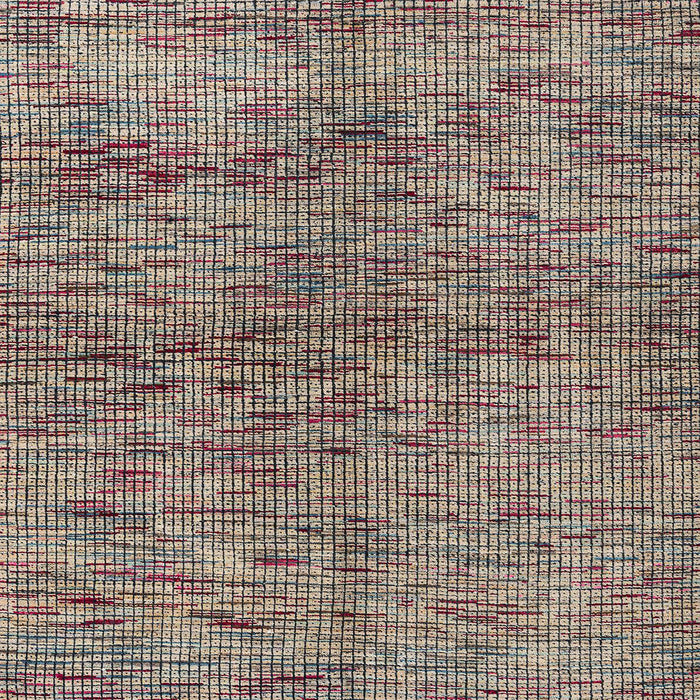 Square Abstract Dark Brown Modern Rug, abs4609