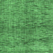 Square Abstract Emerald Green Modern Rug, abs4609emgrn