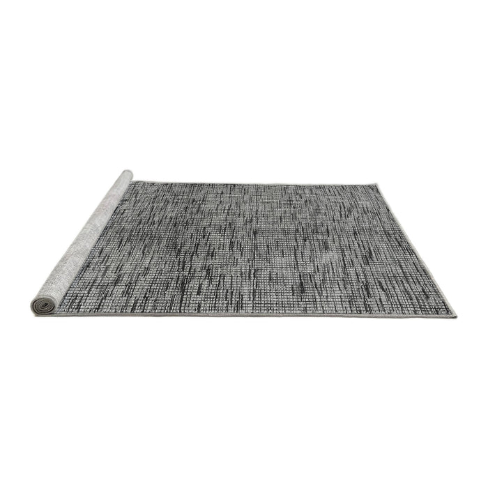 Sideview of Machine Washable Abstract Gray Modern Rug, wshabs4609gry