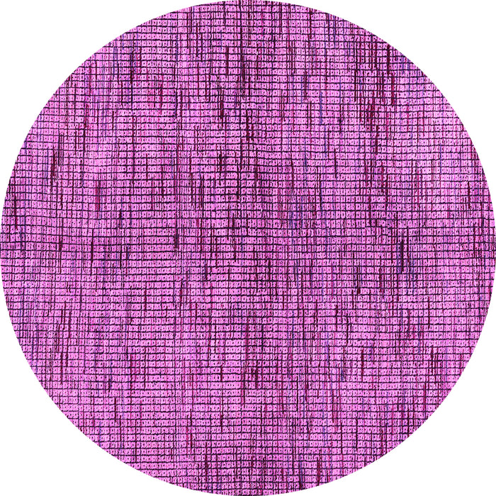 Round Abstract Pink Modern Rug, abs4609pnk