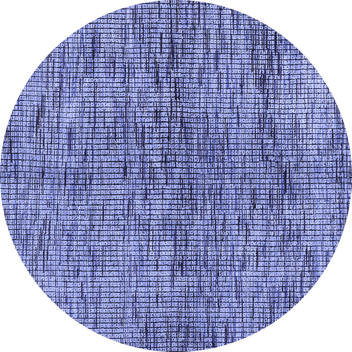Round Abstract Blue Modern Rug, abs4609blu