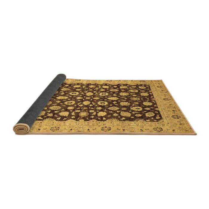 Sideview of Oriental Brown Traditional Rug, abs460brn