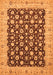 Oriental Orange Traditional Rug, abs460org