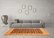 Machine Washable Oriental Orange Traditional Area Rugs in a Living Room, wshabs460org