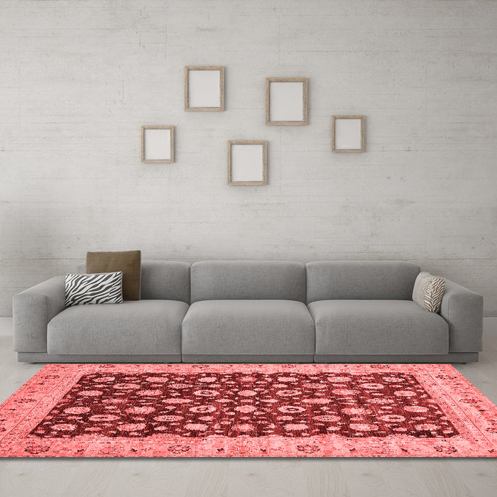 Traditional Red Washable Rugs