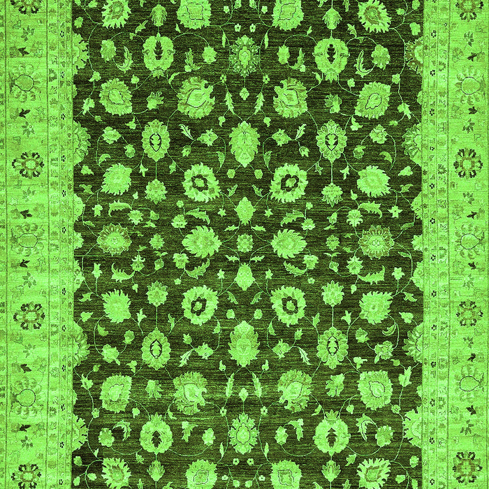 Oriental Green Traditional Rug, abs460grn