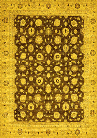 Oriental Yellow Traditional Rug, abs460yw