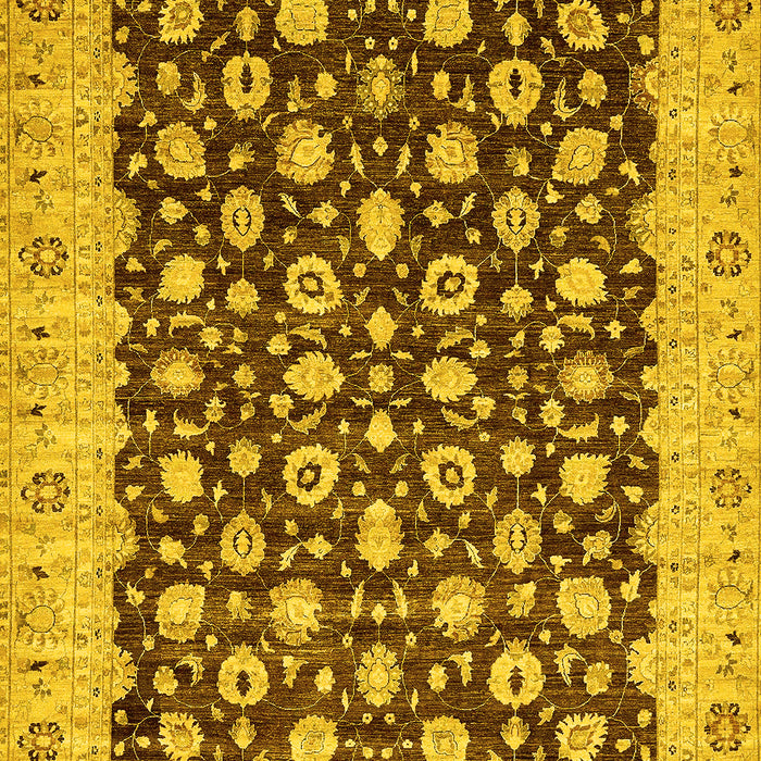 Oriental Yellow Traditional Rug, abs460yw