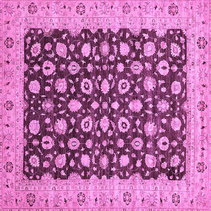 Square Oriental Purple Traditional Rug, abs460pur