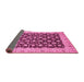 Sideview of Oriental Pink Traditional Rug, abs460pnk