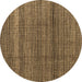 Round Machine Washable Abstract Brown Modern Rug, wshabs4610brn