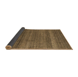 Sideview of Abstract Brown Modern Rug, abs4610brn