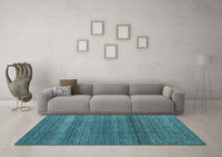 Machine Washable Abstract Light Blue Modern Rug, wshabs4610lblu