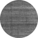 Round Abstract Gray Modern Rug, abs4610gry