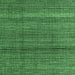 Square Abstract Emerald Green Modern Rug, abs4610emgrn