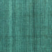 Square Abstract Turquoise Modern Rug, abs4610turq