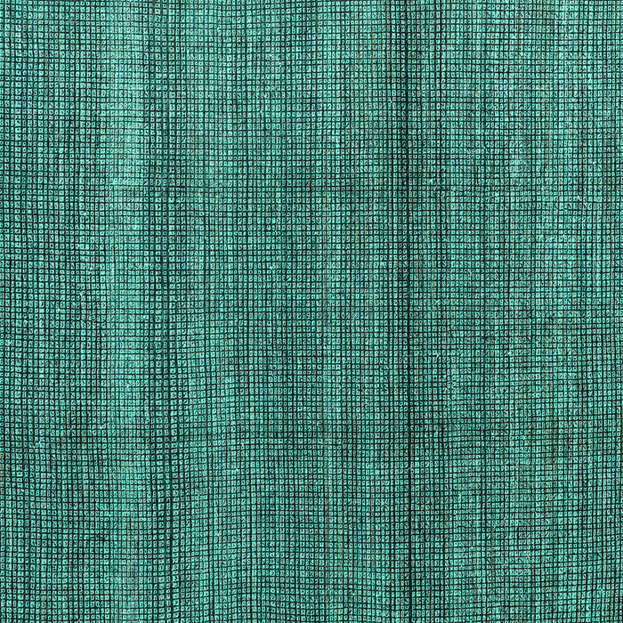 Square Machine Washable Abstract Turquoise Modern Area Rugs, wshabs4610turq