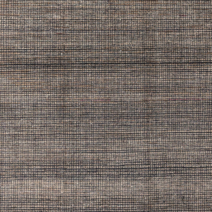 Abstract Charcoal Black Modern Rug, abs4610