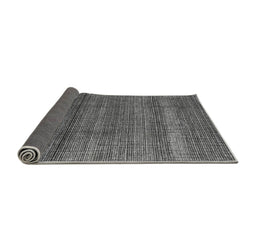 Sideview of Abstract Gray Modern Rug, abs4610gry