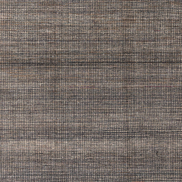 Square Abstract Charcoal Black Modern Rug, abs4610