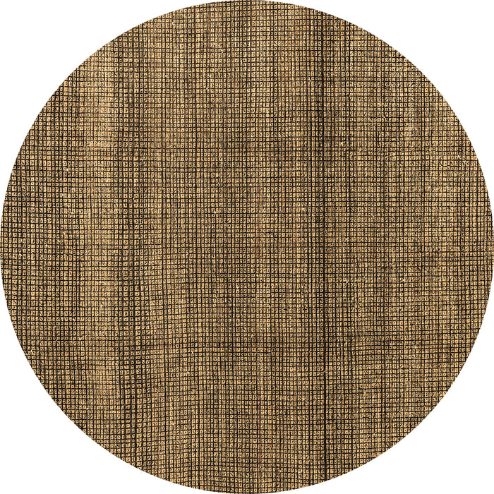 Round Abstract Brown Modern Rug, abs4610brn