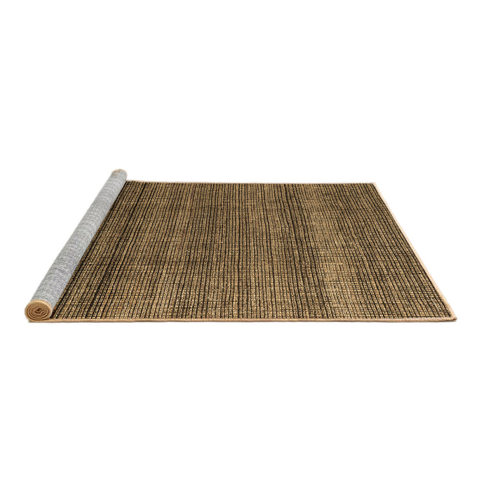 Sideview of Machine Washable Abstract Brown Modern Rug, wshabs4610brn