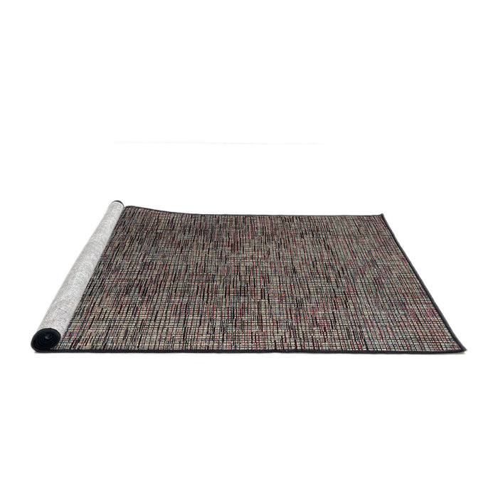 Sideview of Machine Washable Abstract Burgundy Brown Rug, wshabs4611