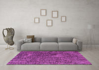 Machine Washable Abstract Pink Modern Rug, wshabs4611pnk