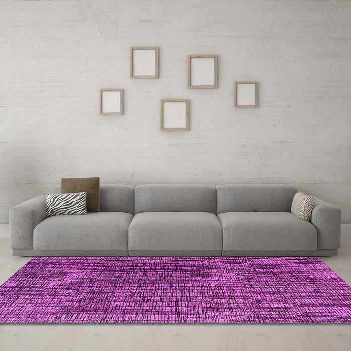 Machine Washable Abstract Pink Modern Rug in a Living Room, wshabs4611pnk
