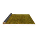 Sideview of Abstract Yellow Modern Rug, abs4611yw