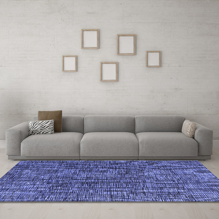 Machine Washable Abstract Blue Modern Rug in a Living Room, wshabs4611blu