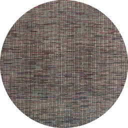 Round Machine Washable Abstract Burgundy Brown Rug, wshabs4611