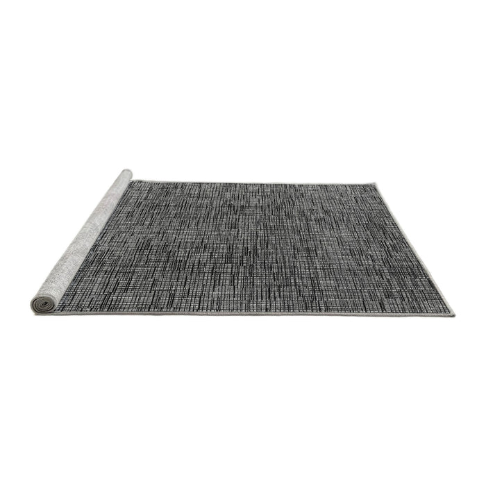 Sideview of Machine Washable Abstract Gray Modern Rug, wshabs4611gry
