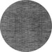 Round Abstract Gray Modern Rug, abs4611gry