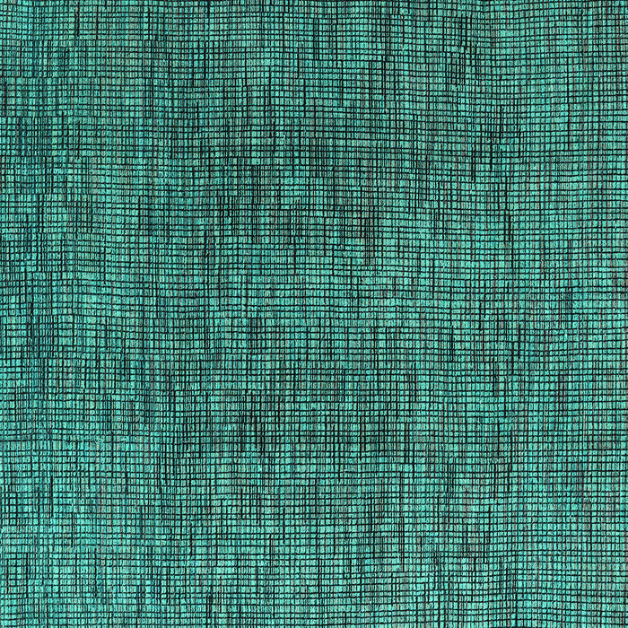 Square Machine Washable Abstract Turquoise Modern Area Rugs, wshabs4611turq