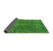 Sideview of Abstract Green Modern Rug, abs4611grn