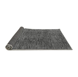 Sideview of Abstract Gray Modern Rug, abs4611gry