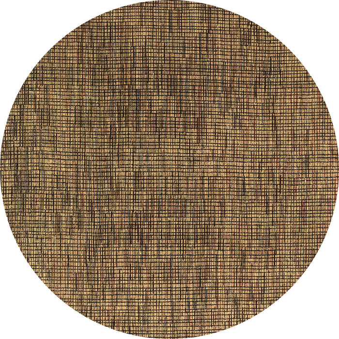 Round Machine Washable Abstract Brown Modern Rug, wshabs4611brn