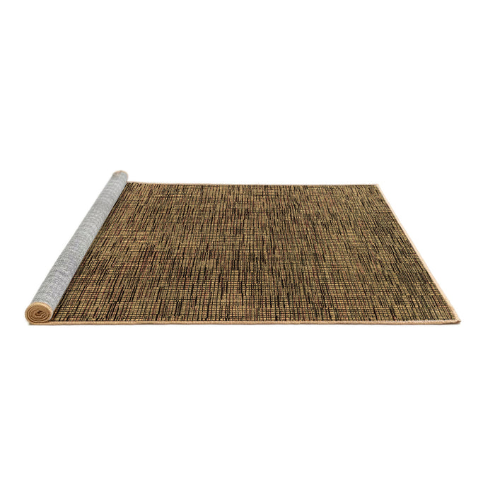 Sideview of Machine Washable Abstract Brown Modern Rug, wshabs4611brn